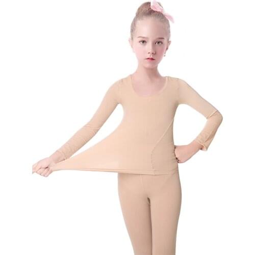 Girls Nude Cotton Underwear Ballet Leotards Ballerina Bodysuit Girls Dance Costume Ballet Dance Clothes&Ballet Tights