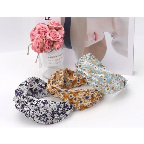 Oaoleer Elegant Knotted Hair Band Headbands For Women Simple Printing Bezel Headwear Hair Hoop Fashion Hair Accessories