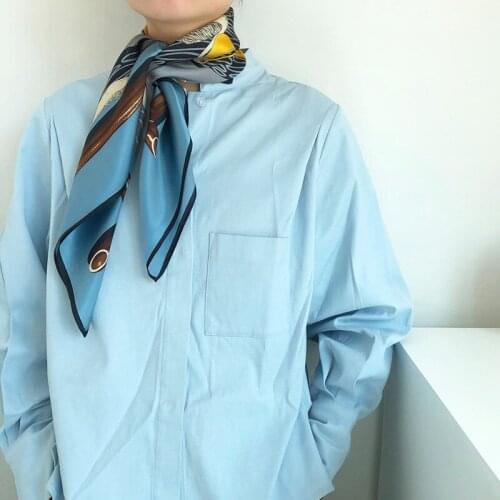 Pelican 100% Silk Scarf for Women , 2020 Gift Scarf 65x65cm Square Scarf , Luxury Scarves , Bandana Animal Retro National