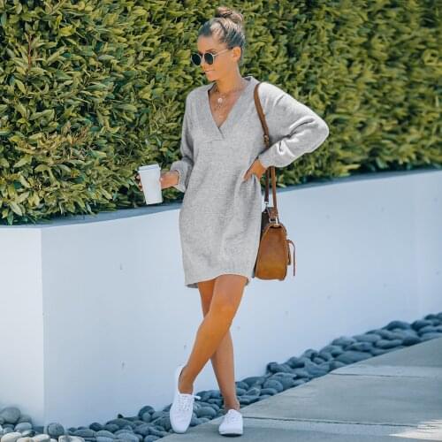 Модные трикотажные платья Siddons China At AliExpress