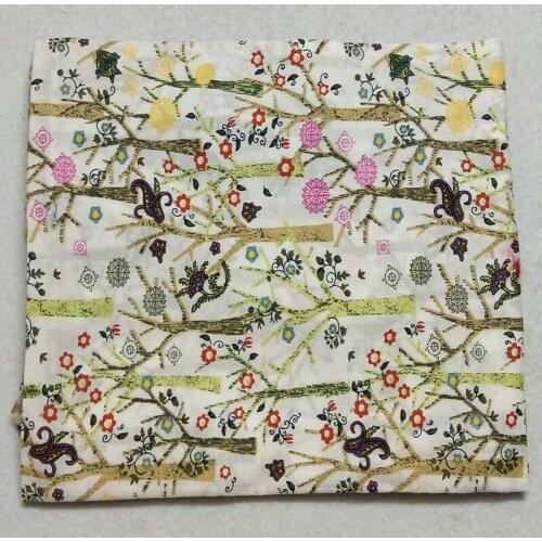 140cm Width Graceful Forest Trees Printed Cotton Poplin Fabric Quilting Baby Bedding Tilda Cloth Patchwork fabric for sewing