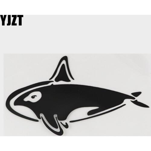 YJZT 14.5CM×8.2CM Personality Marine Organism Whale Vinyl Car Sticker Decal 18A-0042