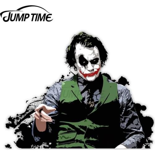 Jump Time For Joker Funny Car Stickers Waterproof Bumper Decoration Occlusion Scratch 3D Vinyl Car Wrap