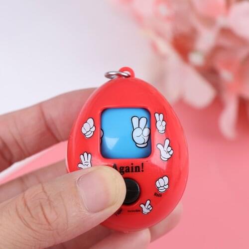 Funny Family Mora Games Rock Paper Scissors Play Egg Keychain Toys For Children Novelty Antistress Interactive Toys Random Color
