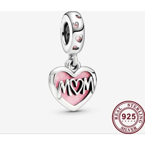 2020 New 925 Sterling Silver Beautiful Fashion Mothers Love Pendant Fit Pandora Women Bracelet & Necklace Diy Jewelry