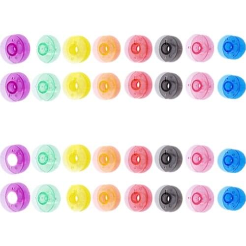 10Pcs Transparent Bobbins Spool Sewing Bobbins Spool Plastic Empty Bobbins for Home Sewing Accessories Sewing Tools
