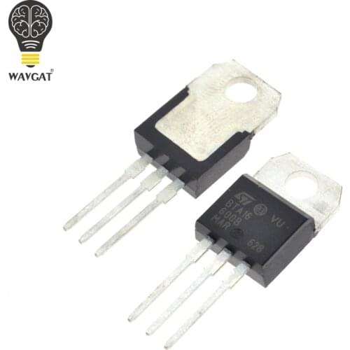 10PCS WAVGAT BTA16-600B BTA16-600 BTA16 Triacs 16 Amp 600 Volt TO-220 new original STANDARD TRIACS