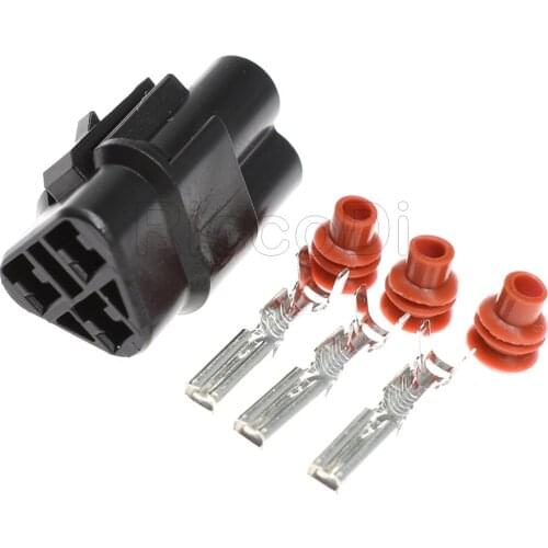 15Sets Black Sumitomo MT 2.2 Series Sealed Female 3 Pin Way Waterproof Automotive Connector Yamaha 6180-3241