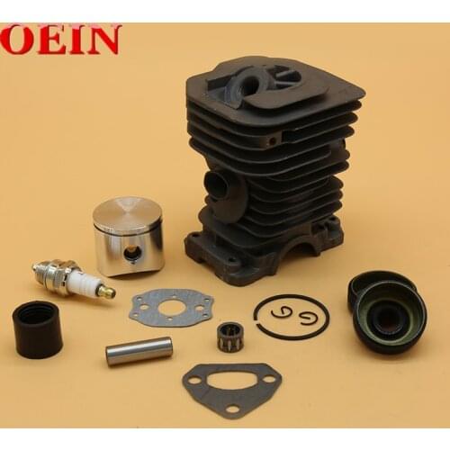 38MM & 40MM Cylinder Piston Ring Oil Seal Spark Plug Engine Kit Fit For Husqvarna 141 142 136 137 Gas Chainsaw Motor Parts