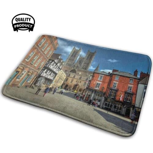 Lincoln Cathedral 3D Household Goods Mat Rug Carpet Cushion Cathedral Square Lincoln Dramatic Lincoln Uk Uk England English