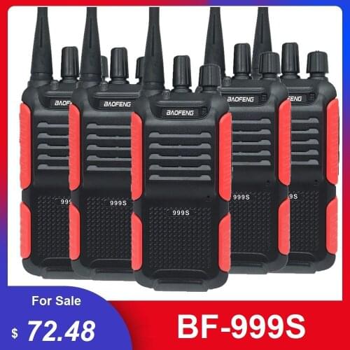 5PCS BAOFENG BF-999S Walkie Talkie UHF Radio Transceiver update BF-888S Ham CB Radio Station Portable Transmitter
