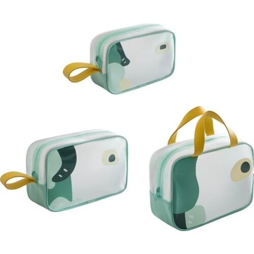 68UE TPU Cosmetic Bag Portable Travel Handbag Case Waterproof Storage Toiletry Pouch Makeup Organizer