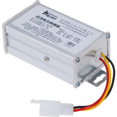 1PC DC 48V-96V To 12V-10A 120W Converter Adapter for Electric Car Battery ark