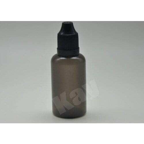 FREE shipping 2000PCS 30ml black PE plastic with black child resistent caps