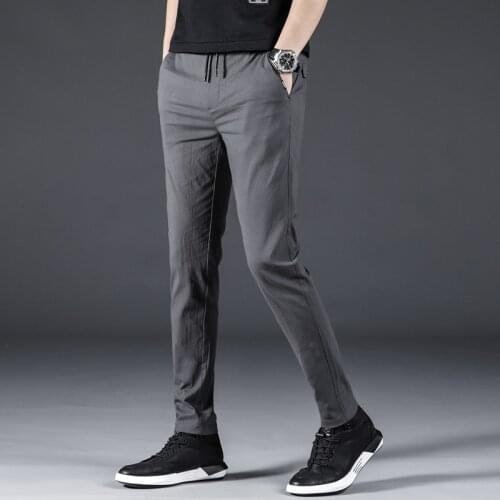 MRMT 2021 Brand Spring and Summer Mens Trousers Leisure Shown Stretch Foot Pants for Male Youth Loose Long Trouser