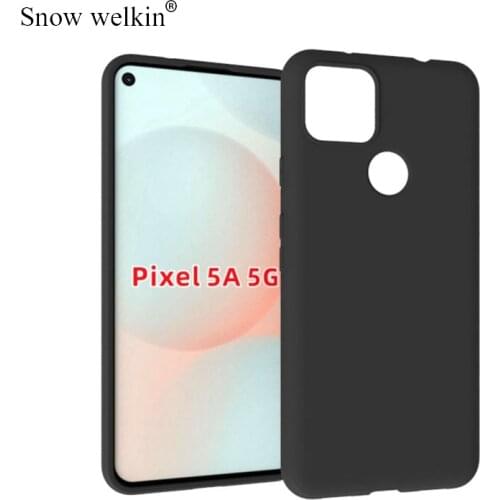 For Google Pixel 5A 5G Case Simple Matte Soft Silicone Back Cover Phone Cases For Pixel 5A 5G Cover