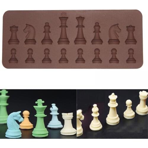 DIY Baking Mould Chess Shaped Chocolate Mold Kitchen Accessories Silicone Ice Sugar Jelly Candy Cake Mould Baking Garget