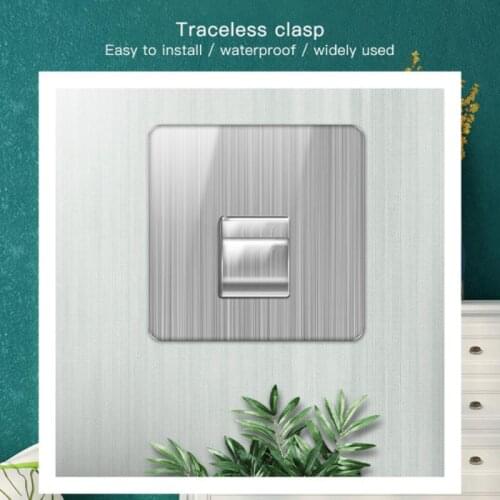 2PC Double Sided Wall Adhesive Hook Paste Plug Socket Holder Cable Storage Plug Fixing Organize Seamles Waterproof Reusable New