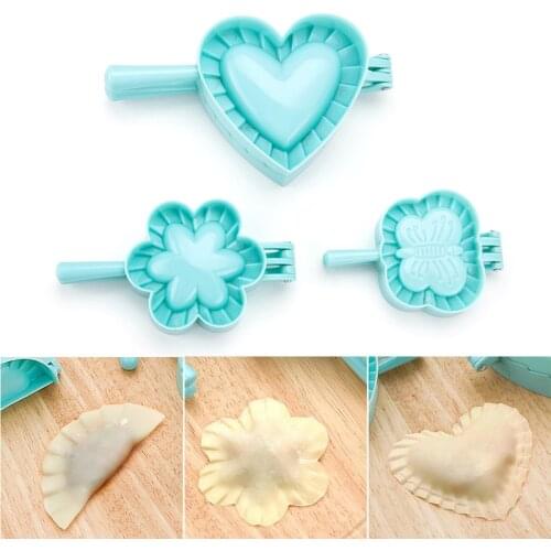 DIY 3 Model DIY Dumplings Tool Kitchen Dumpling Mold Flower Heart Butterfly Dough Press Dumpling Pie Ravioli Baking Accessories