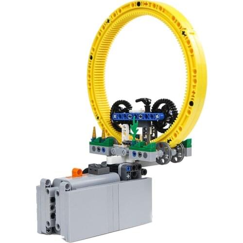 Childrens Inner Iron Bicycle Technology Department MOC Building Block Rotating Model Science Teaching Childrens Toy Gift