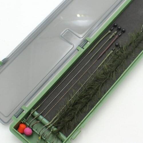 Carp Fishing Storage Box Fishing Line Wallet Box 20 Pins Hair Chod Rig Storage Fishing Bags For Carp Fishing Tackle Box