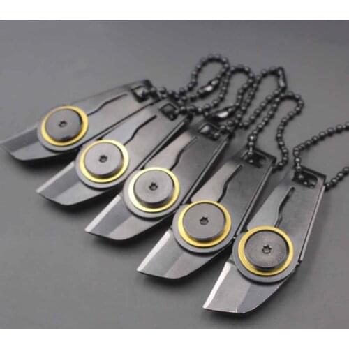 Creative Mini Zipper Knife Portable Outdoor Survival Emergency Tool Foldable Stainless Steel Key Ring Pocket Camping Gears Tools