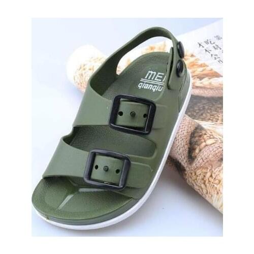 Summer Boys Leather Sandals For Baby Flat Children Beach Shoes Kids Sports Soft Non-slip Casual Toddler Sandals 1-4 Years Old