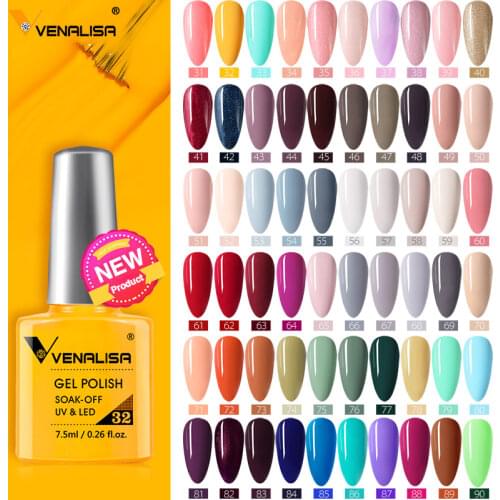 Venalisa Fashion Bling 7.5ml Soak Off UV Gel Nail Gel Polish Cosmetics Nail Art Manicure Nails Gel Polish VIP3 Nail Varnish