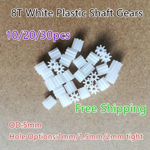 8 Teeth 0.5M Pinion Gear Small 8T 81A 81.5A 082A Motor Gears Toy Car Spare Parts Model DIY Plastic Gears Hole 0.9mm-1.9mm
