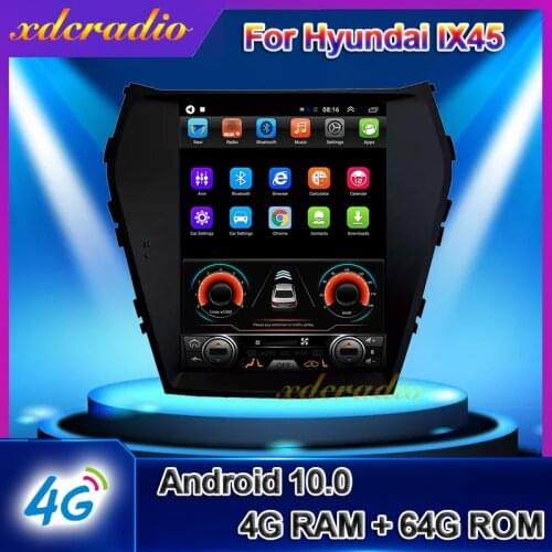 Xdcradio 10.4" Android 10.0 For Hyundai IX45 Santa Fe Car Radio Automotivo Car Multimedia Player Auto GPS Navigation 2013-2018
