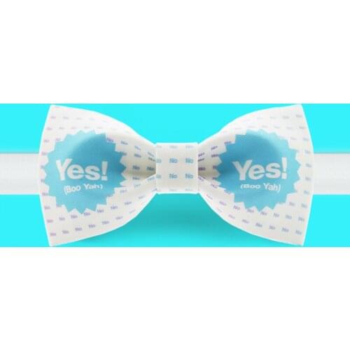 Free shipping 2019 new fashion mens male Original handmade ties printed yes bow tie banquet party groom dress wedding personali