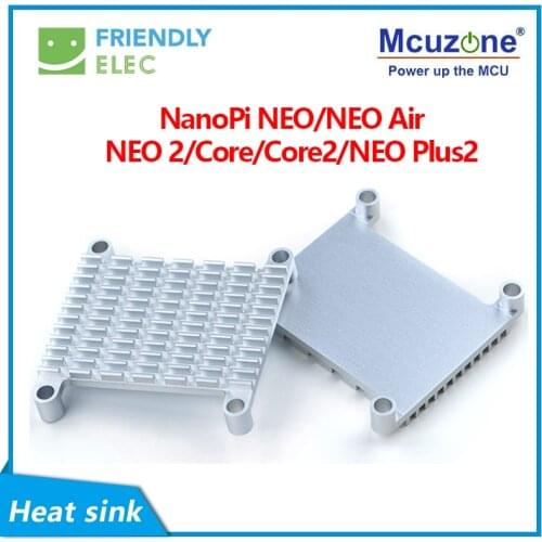 NanoPi NEO/NEO Air/NEO 2/Core/Core2/NEO Plus2 Aluminum Heat Sink with Thermal paste and Screw pitch 35.4*35.4 FriendlyELEC