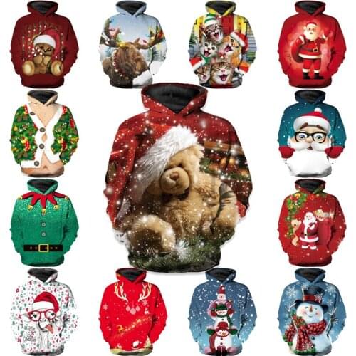 Christmas Oversized Hoodies for Teens 2020 Winter Boys Hoodies and Sweatshirts for Girls Clothes Children Clothing 5-14 Years