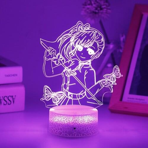 Led Night Light Kid Anime Figure Lamp Kimetsu No Yaiba Demon Slayer For Bedroom Party Decor Kamado Nezuko Nightlights Adult Gift
