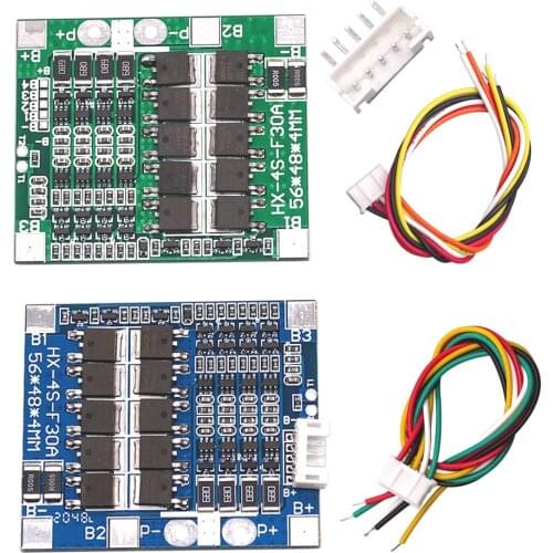 New Original 4S 30A 14.8V Li-ion Lithium 18650 Battery BMS Packs PCB Protection Board Balance Integrated Circuits with cable