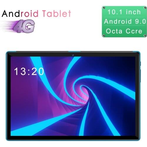 New Tablet Pc 10.1 inch Android 9.0 Tablets Octa Core Google Play 3g 4g LTE Phone Call GPS WiFi Bluetooth Tempered Glass 10 inch