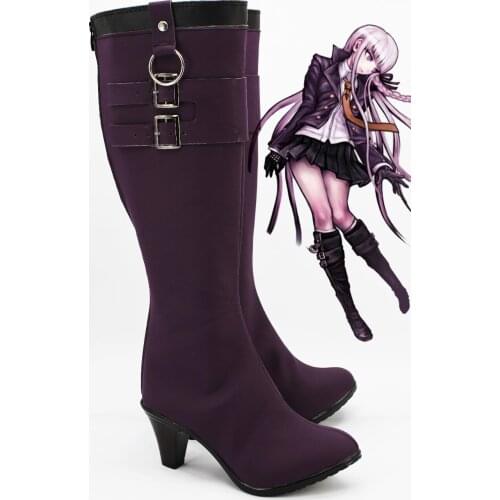 DanganRonpa Dangan Ronpa kyouko/KyoKo Kirigiri cosplay shoes boots For Costume Custom European Size