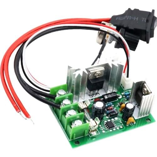 The 12 v 24 v dc motor speed controller and reversing double pony of electronic drive control variable speed switch