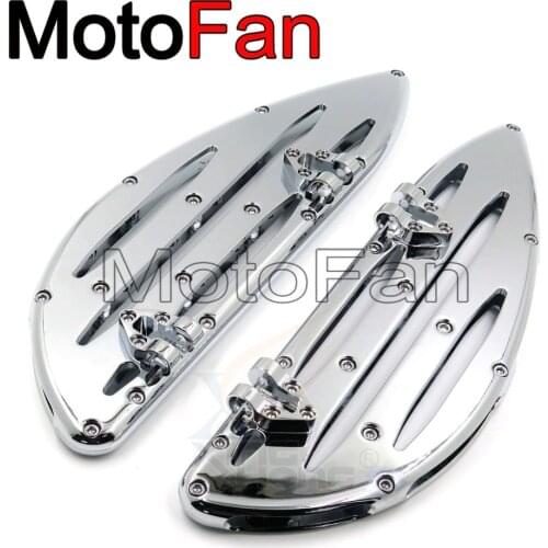 Custom Motorcycle Driver Floorboards Passenger Footrest Chrome for Harley Davidson Fat Boy Tour Road Street Glide Heritage Slim