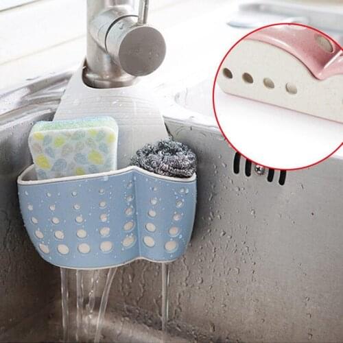 Sink Shelf Soap Sponge Drain Rack Bathroom Holder Storage Suction Cup Kitchen Organizer Sink kitchen Accessories Wash WF809223