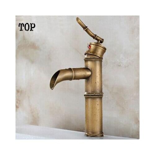 All American basin faucet brass Archaize faucet Cold heat sinks the stage basin Bamboo leading