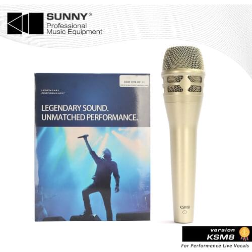 High Quality KSM8 KSM8/N , KSM8/B Special Edition Professional Vocals Dynamic Wired dynamic cardioid Microphone For shure mic