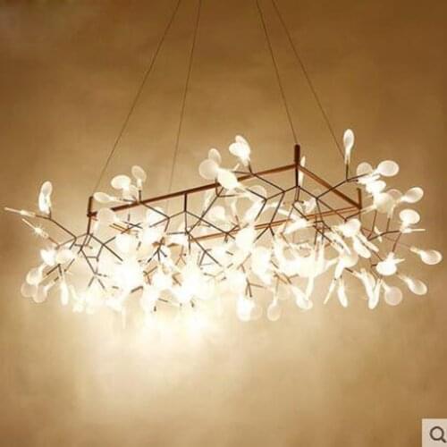 Nordic chandelier minimalist living room chandelier creative personality firefly restaurant chandelier modern designer led lamps