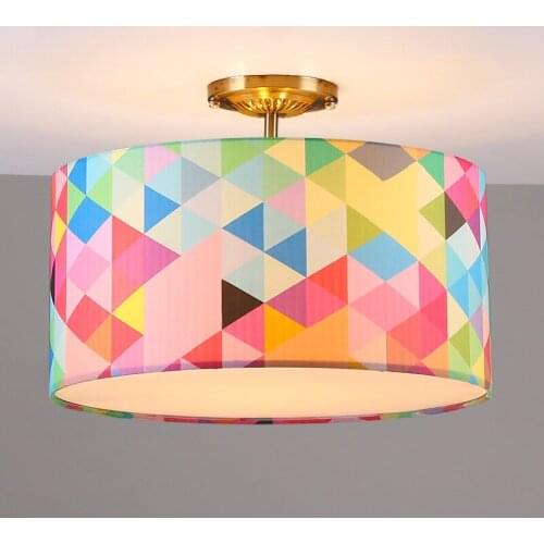 Modern Bohemia Mediterranean Sea Cloth Acryl Led E27*3 Ceiling Light For Kids Bedroom Living Room Aisle Dia 40cm 80-265v 1363