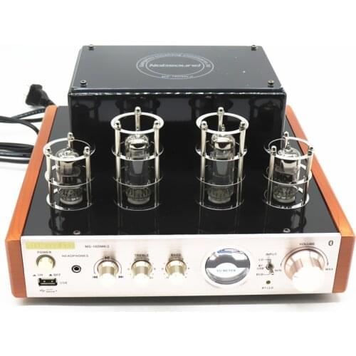 MS-10D MKII Hifi 2.0 Amplifier USB/Home Audio tube amp 25W*2 220v amplificador bluetooth tube amplifier