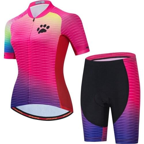 Weimostar Pro Cycling Clothing Women Summer Mountain Bike Clothing Anti-UV Team Bicycle Clothes Road Cycling Jersey Sets Female
