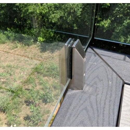 Factory Exterior Glass Railing Side Mounted Balustrade Stainless Steel Glass Pool Fence Spigot