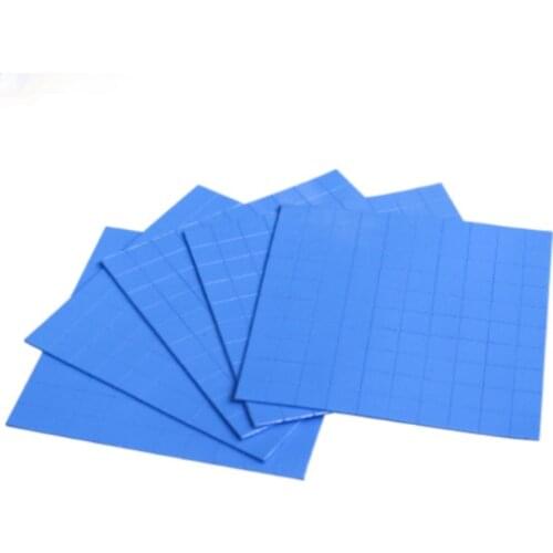 100pcs 1*1cm High Thermal Conductivity Silicone Pad Processing Unit Electronic Devices and Components Silicone Heat Transfer Pad