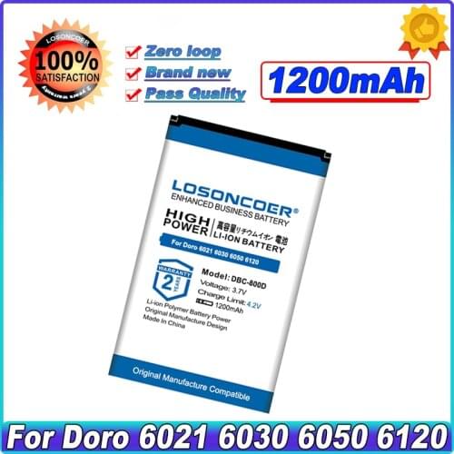 1200mAh DBC-800A, DBC-800B, DBC-800D, XYP1110007 Battery For Doro 6021, 6030, 6050, 6120, 6121, 6171, PhoneEasy 500 Battery