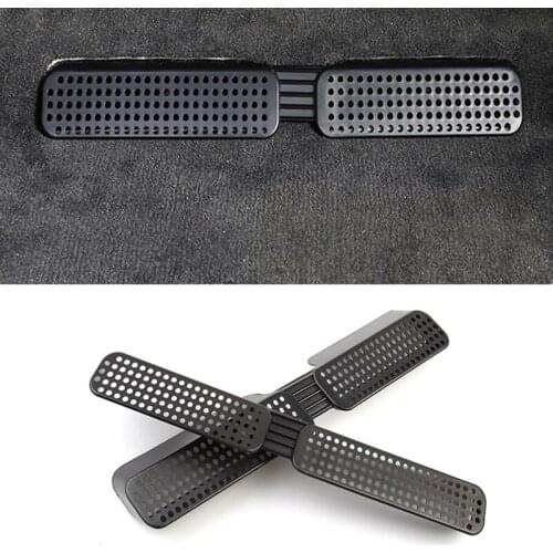 2PCS ABS Car Under Seat AC Air Conditioner Duct Vent Outlet Grill Protective Cover for Audi Q5L A6L Styling Interior Accessories